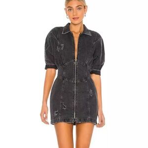 Retrofete Miley Onyx Denim Dress Black Women’s XS